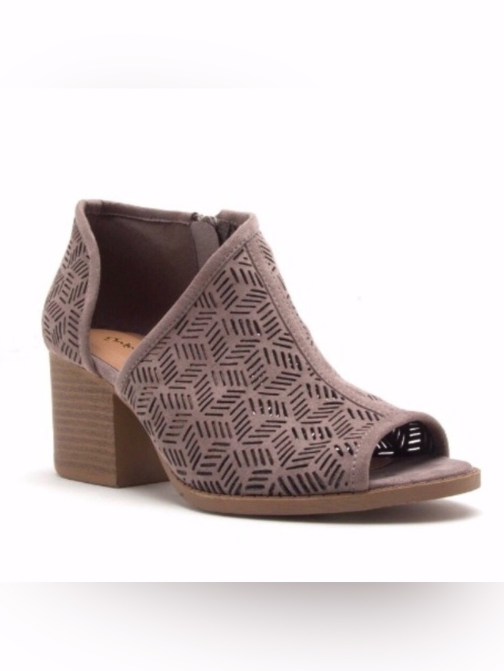 Taupe Open Toe Half d’Orsay Sandals